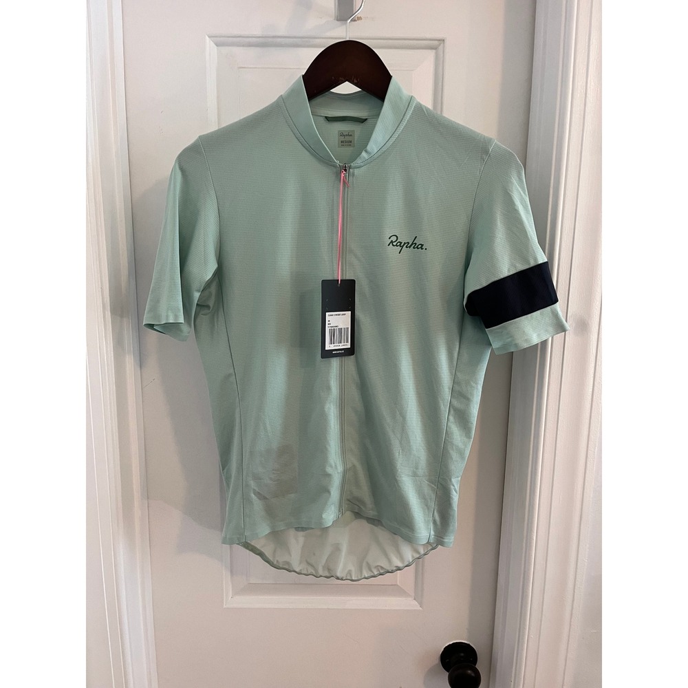 Rapha Classic Flyweight Cycling Jersey Mens Medium Mint Green NWT